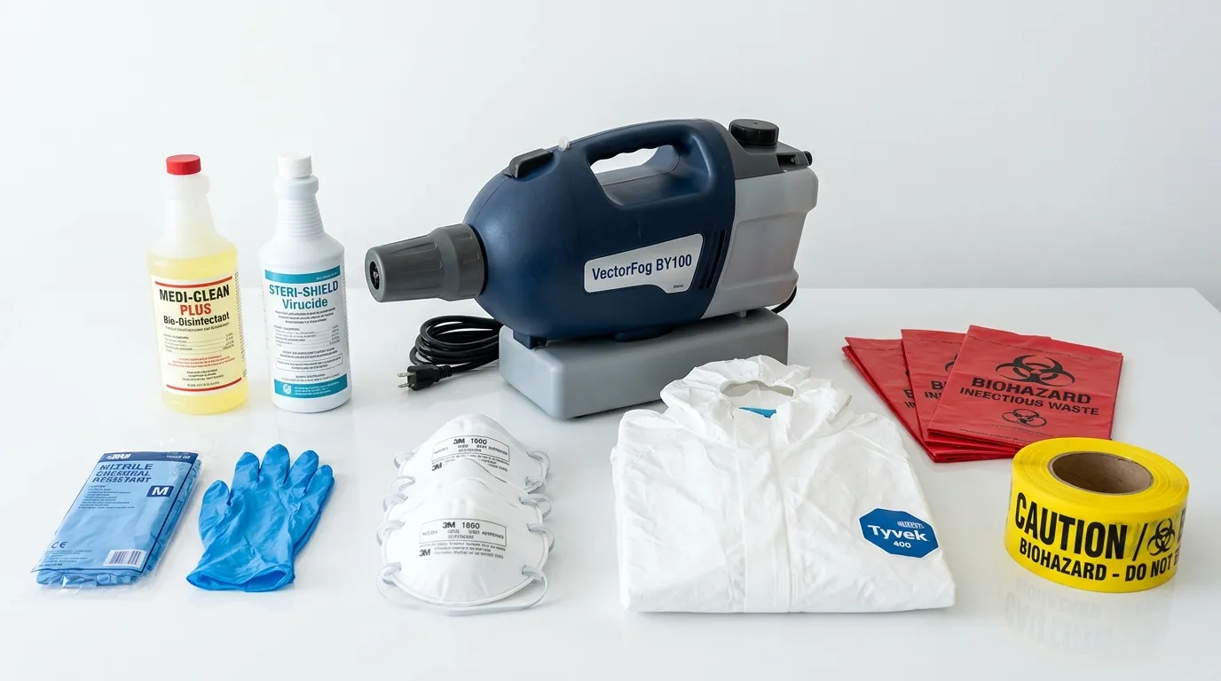 Professional biohazard remediation crew working in Wissinoming